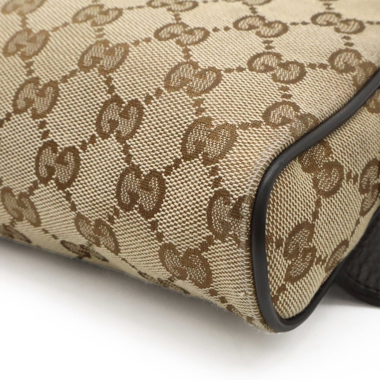 Gucci Brown Canvas, Leather Gg Canvas