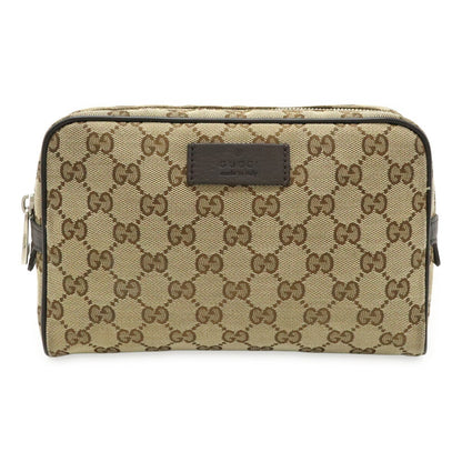 Gucci Brown Canvas, Leather Gg Canvas