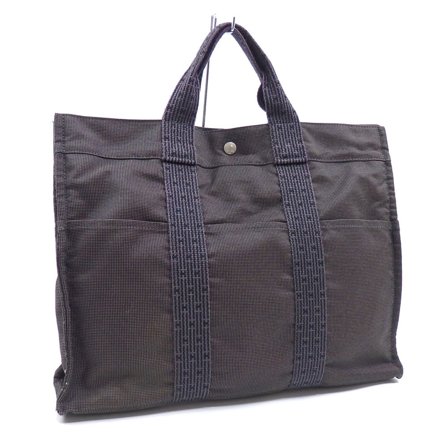 Hermès Gray Canvas Herline