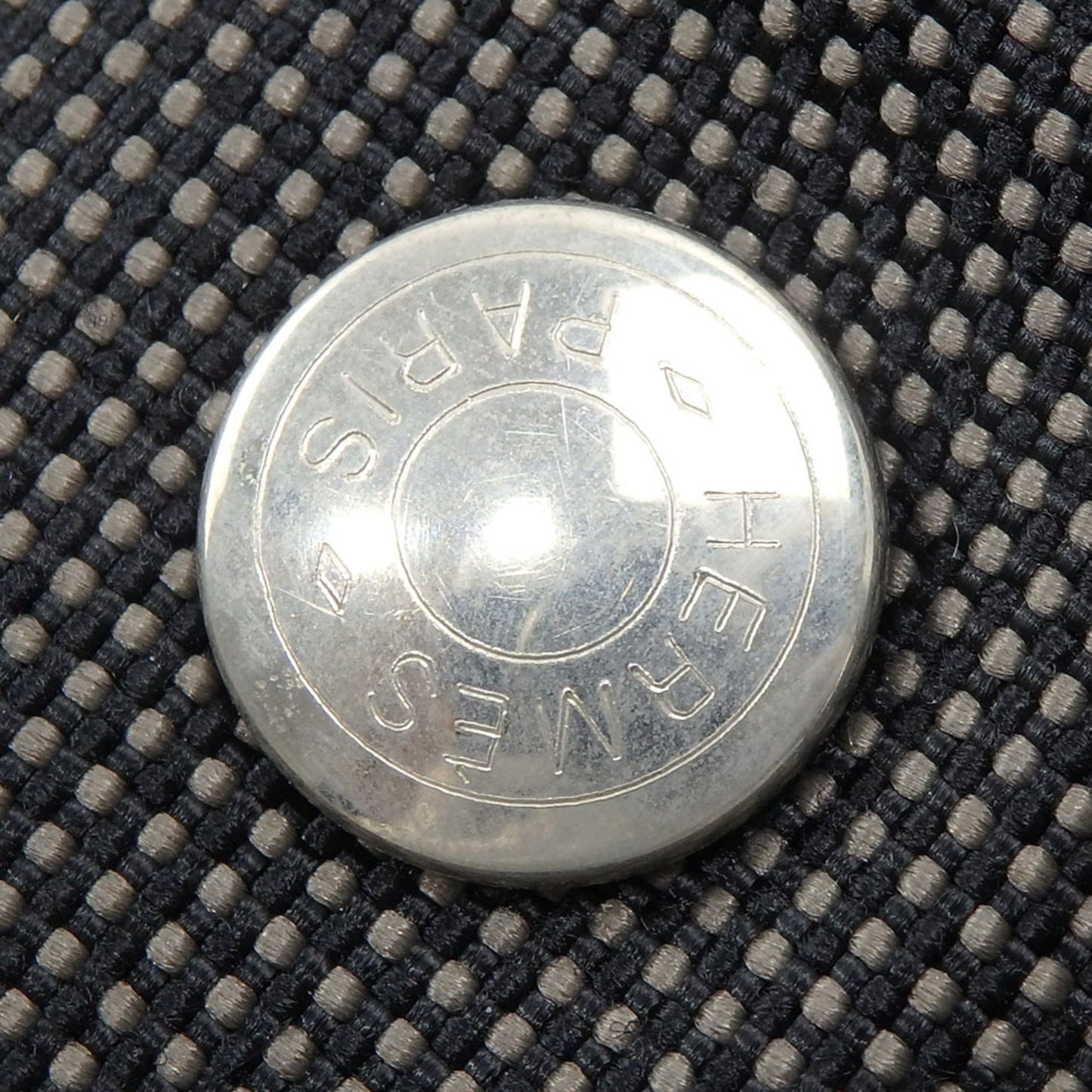 Hermès Gray Canvas Herline