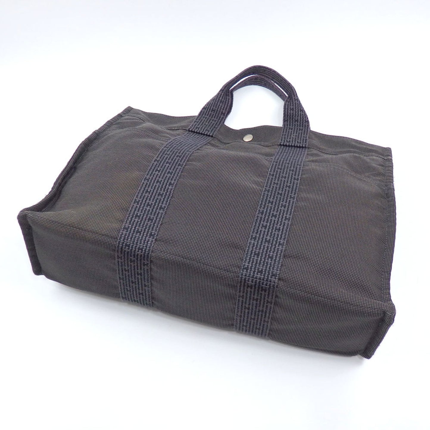 Hermès Gray Canvas Herline