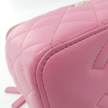 Chanel Pink Leather Vanity