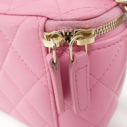 Chanel Pink Leather Vanity