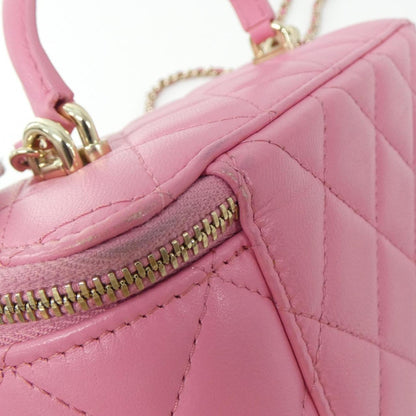 Chanel Pink Leather Vanity