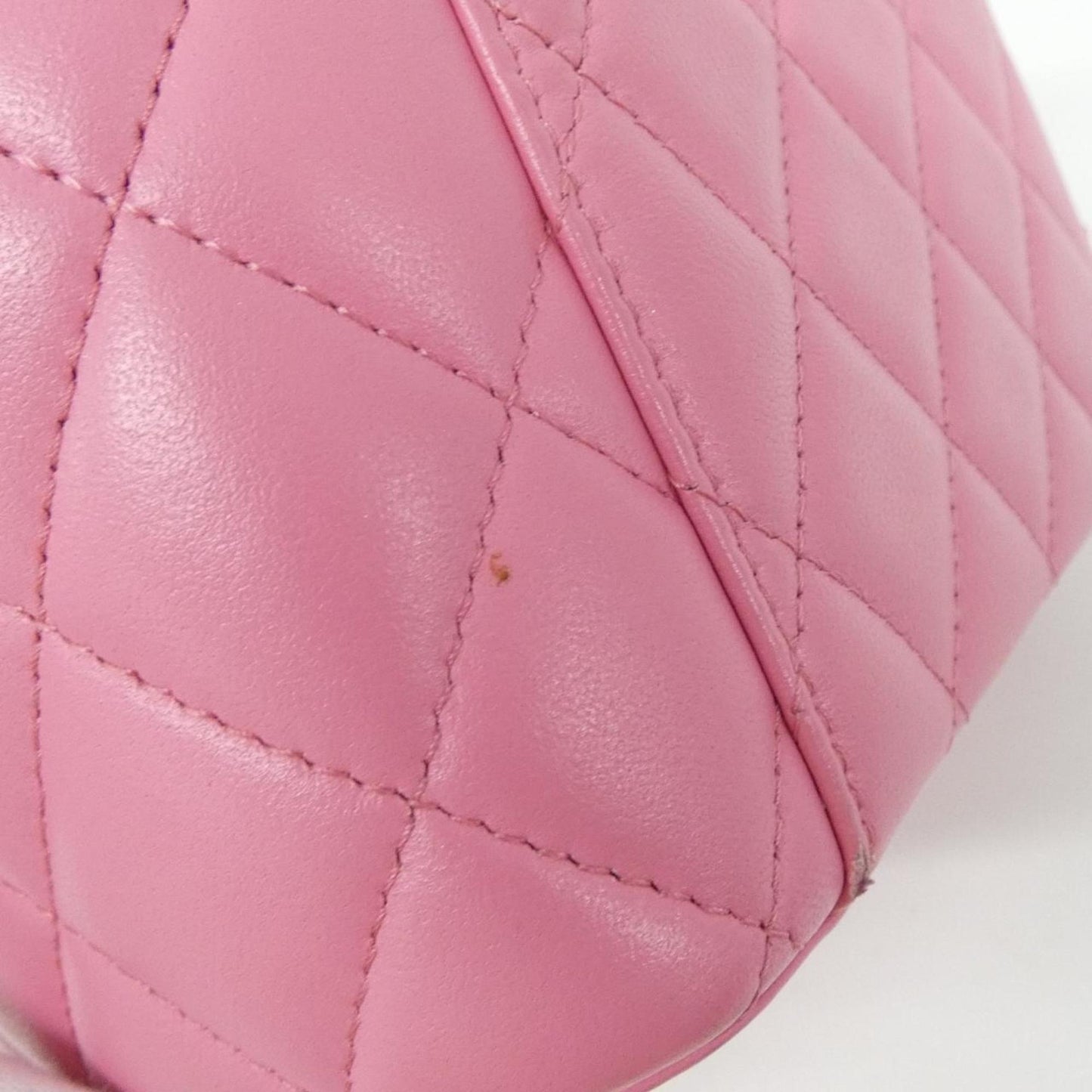 Chanel Pink Leather Vanity