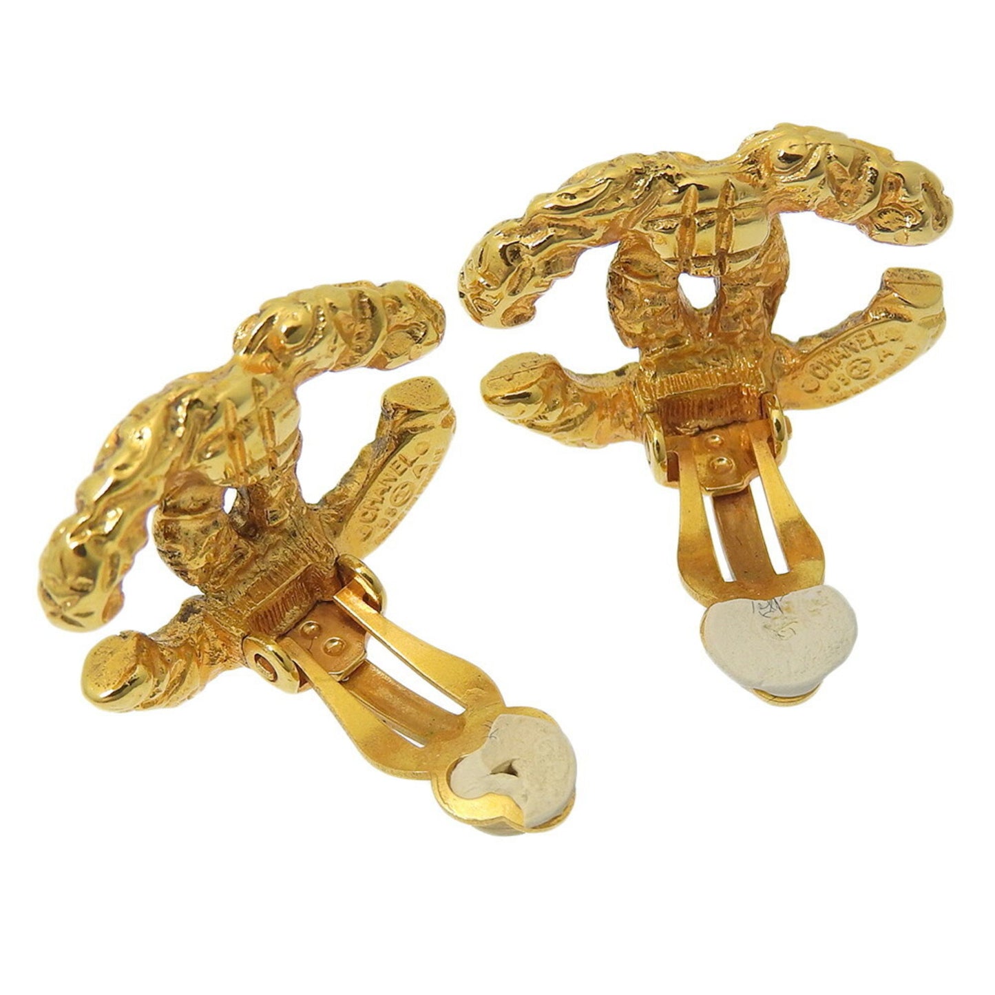 Chanel Gold Gold Plated Coco Mark