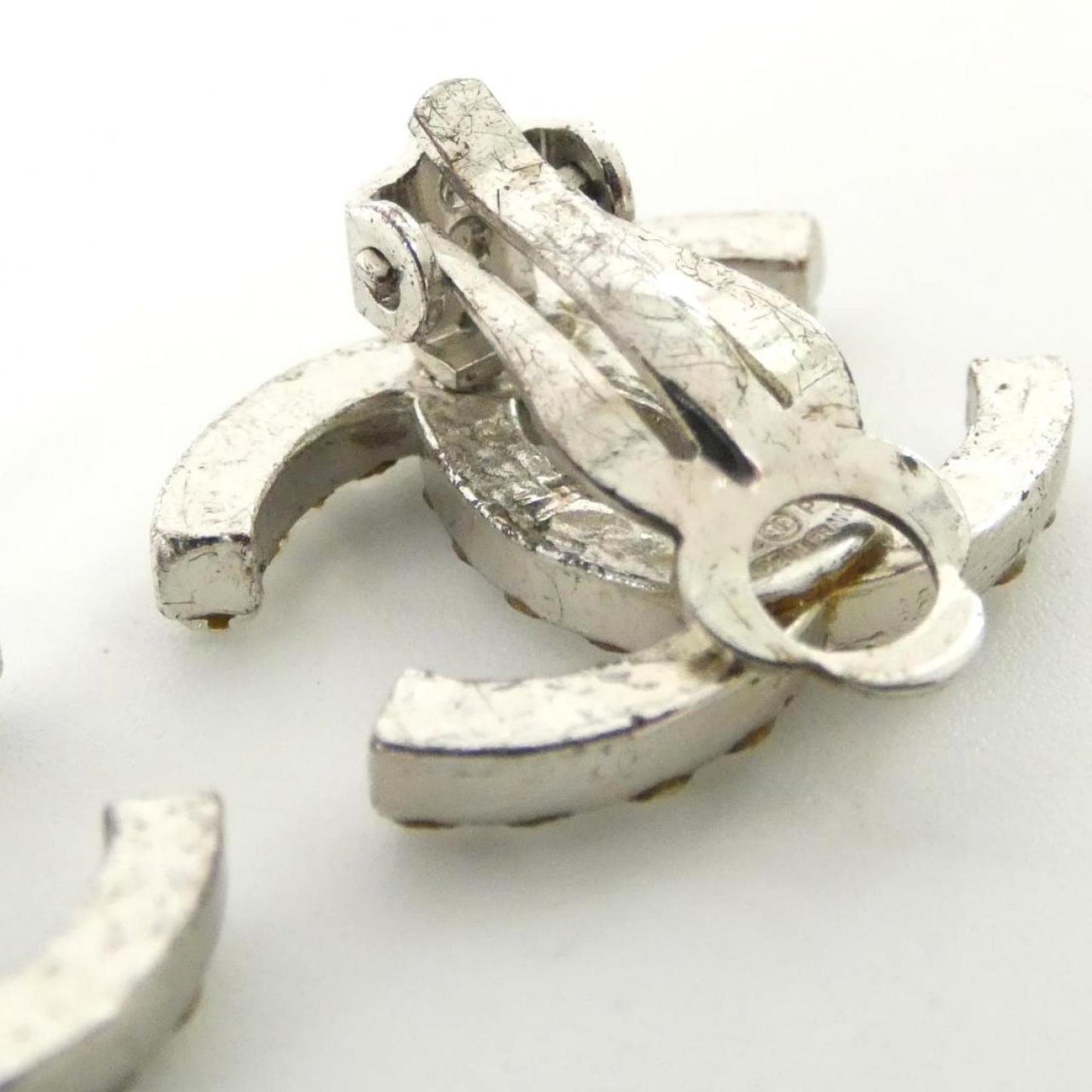 Chanel Silver Metal Coco Mark