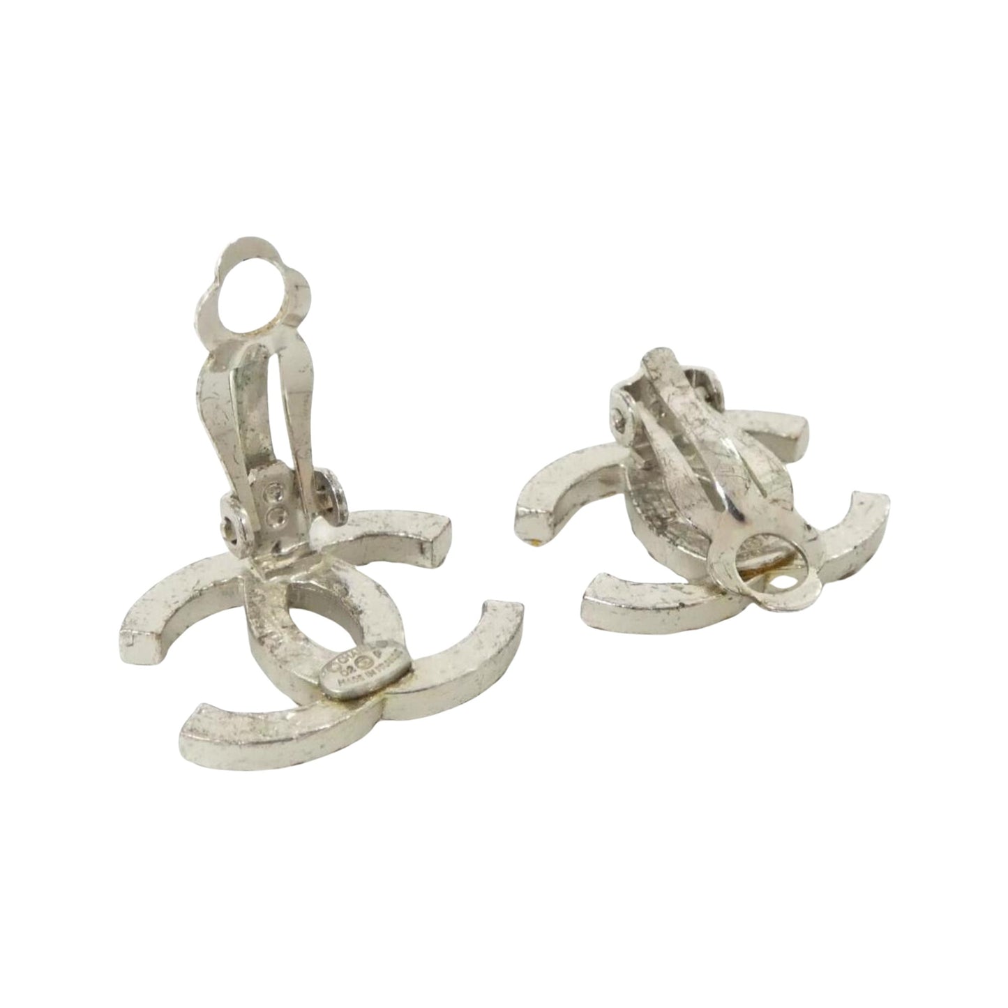 Chanel Silver Metal Coco Mark