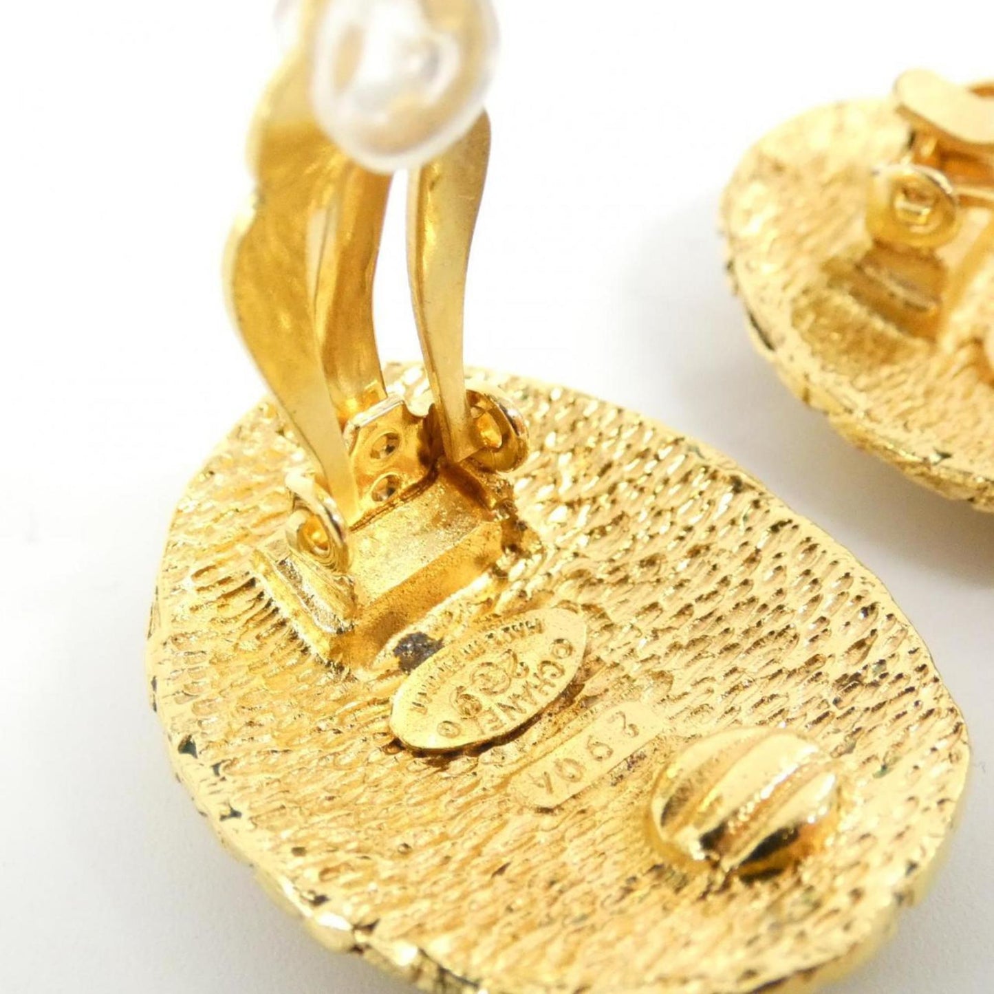 Chanel Gold Gold Plated Coco Mark