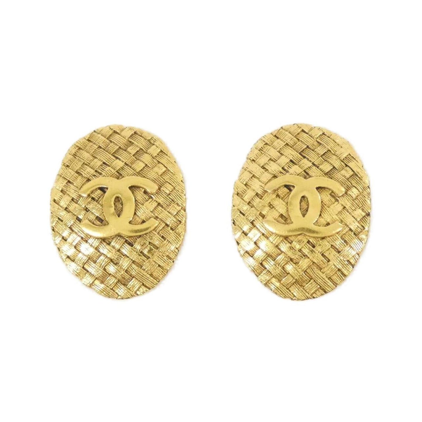 Chanel Gold Gold Plated Coco Mark