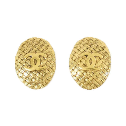 Chanel Gold Gold Plated Coco Mark