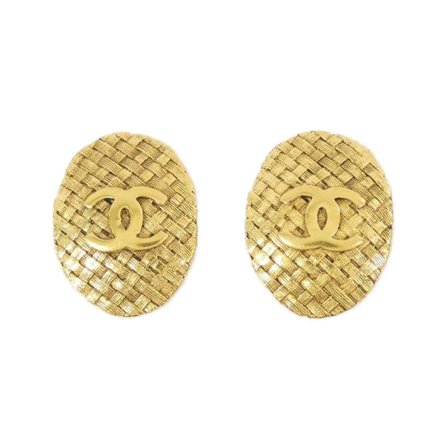 Chanel Gold Gold Plated Coco Mark
