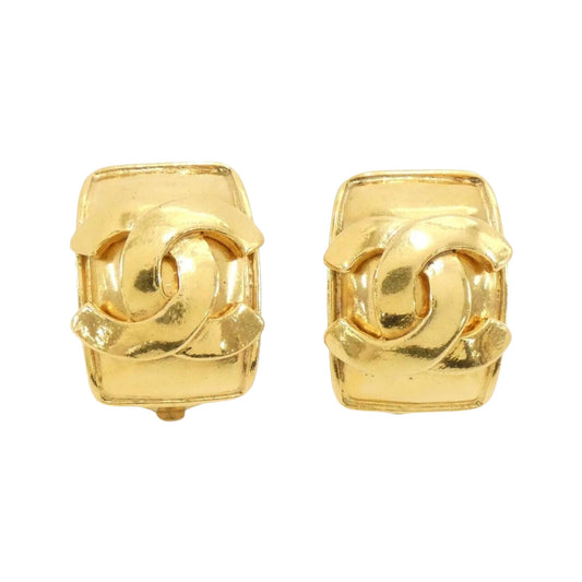 Chanel Gold Gold Plated Coco Mark