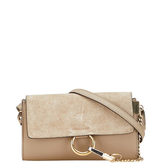 Chloé Gray Leather Faye