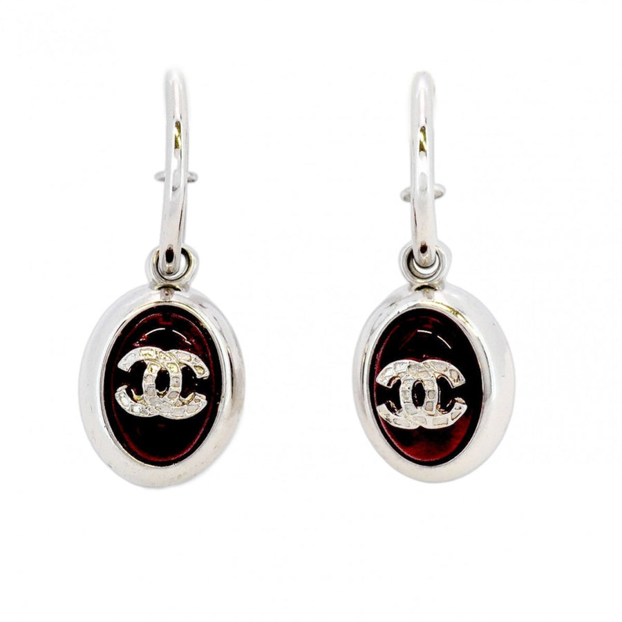 Chanel Silver Metal Coco Mark