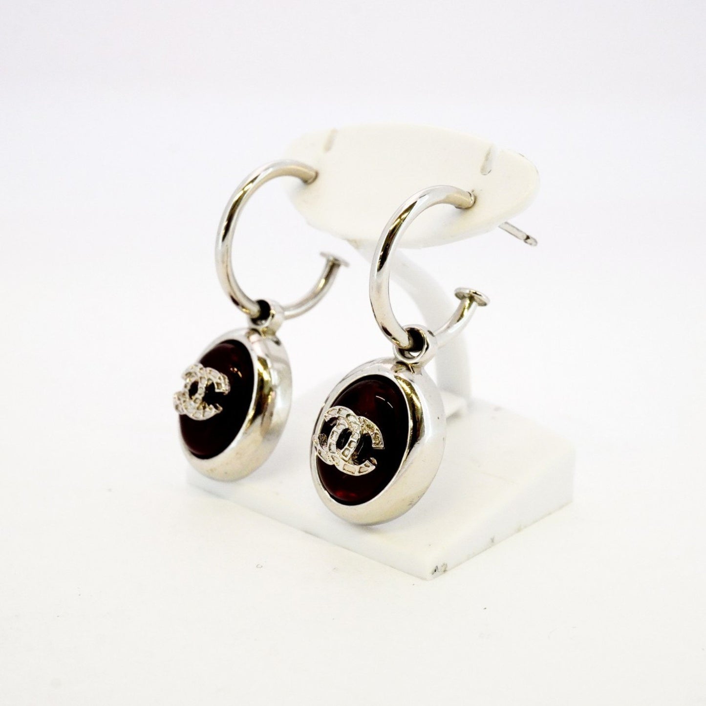 Chanel Silver Metal Coco Mark