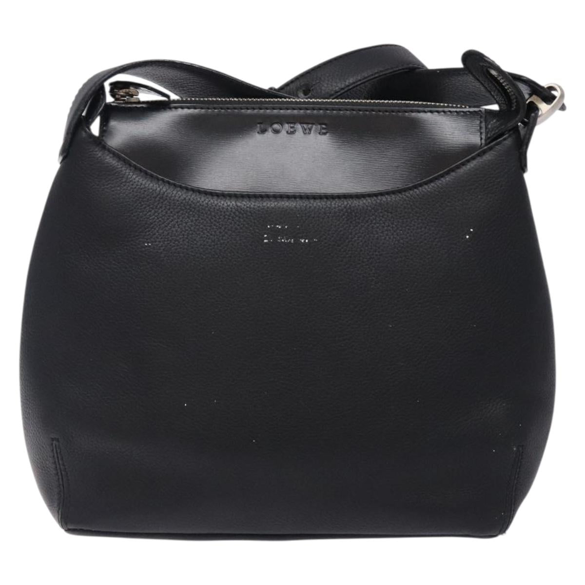 Loewe Black Leather Shoulder
