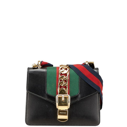 Gucci Black Leather Sylvie