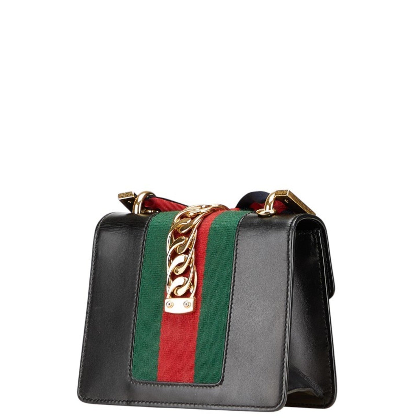 Gucci Black Leather Sylvie
