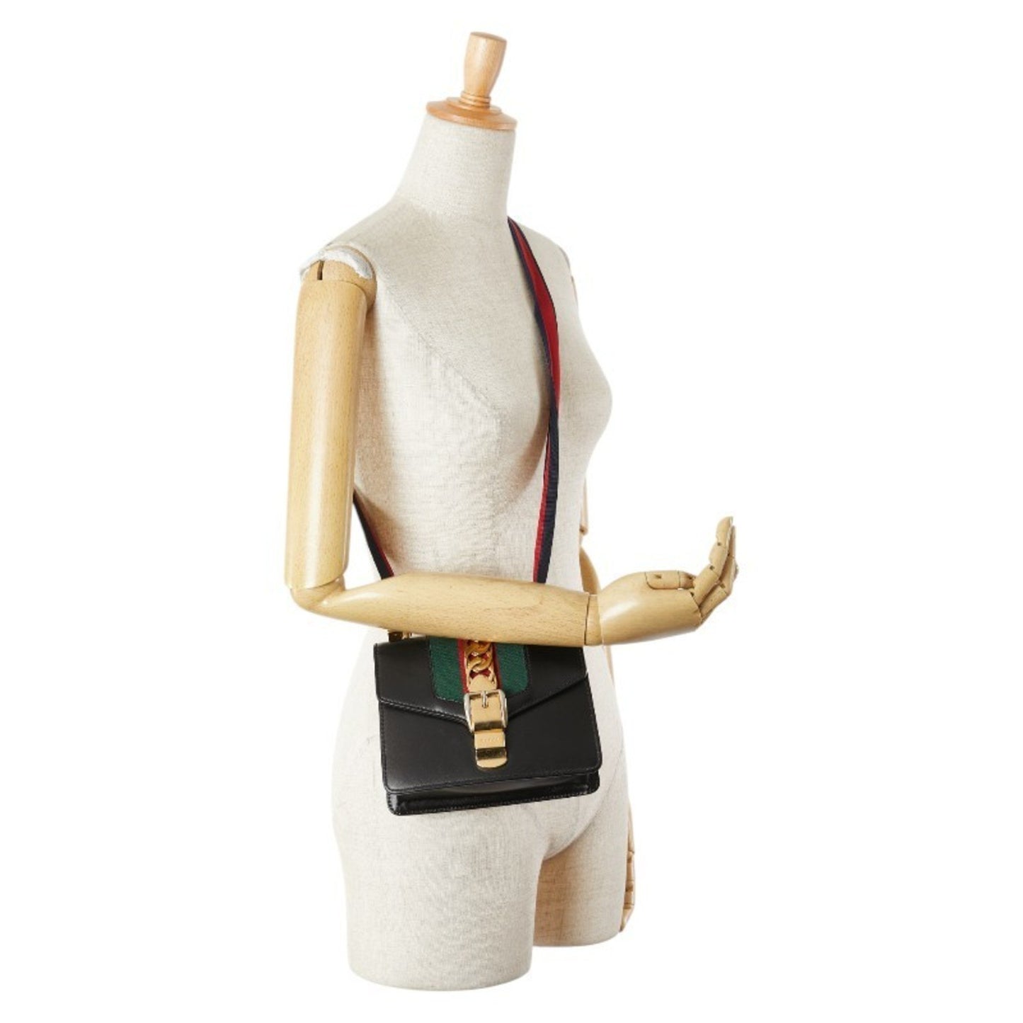 Gucci Black Leather Sylvie