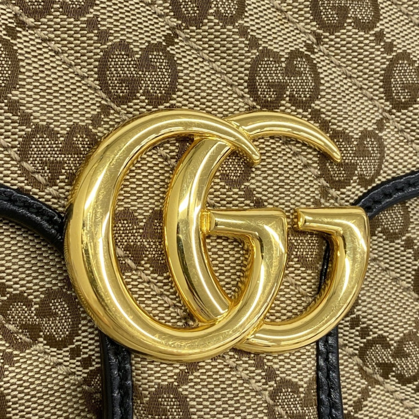 Gucci Brown Canvas Gg Marmont
