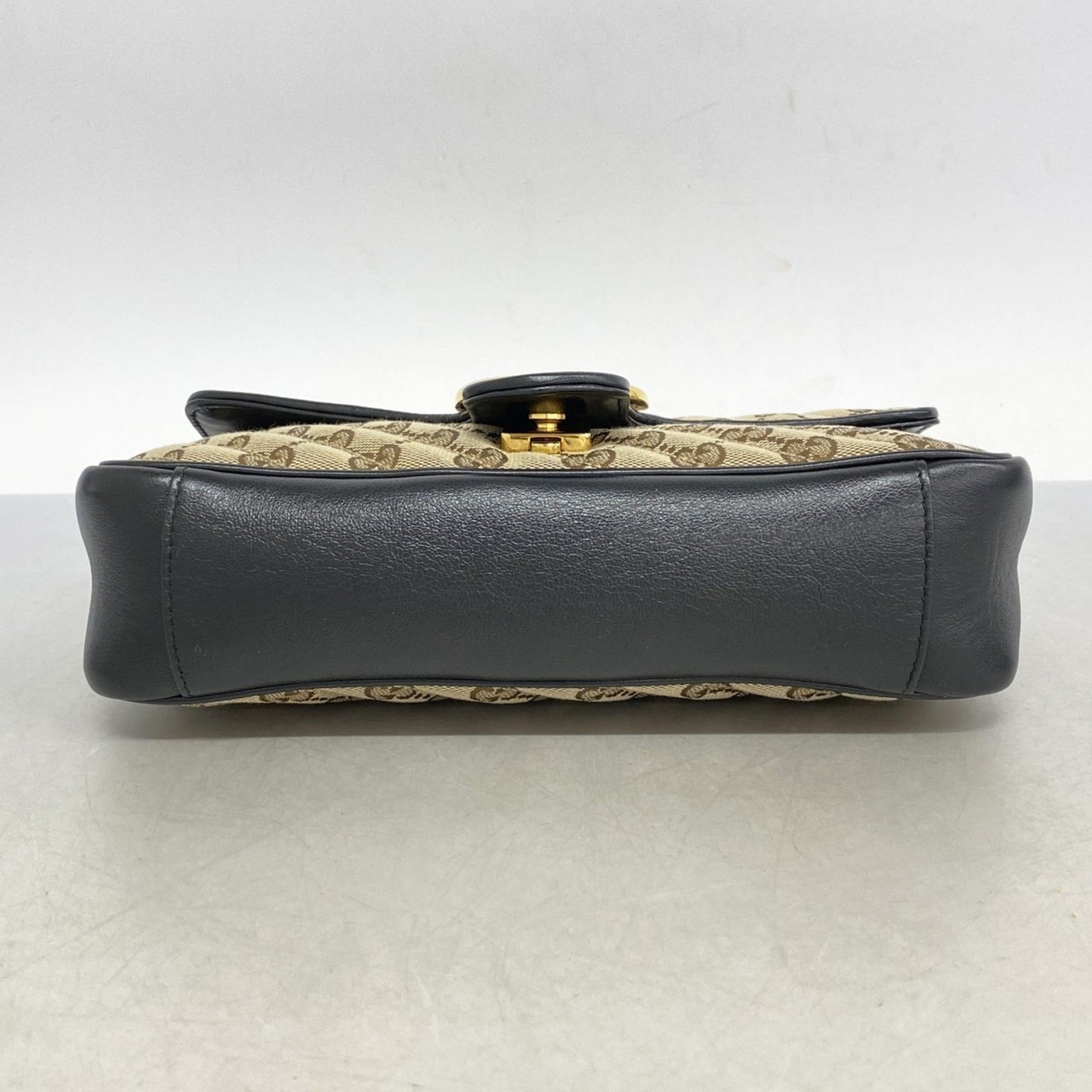 Gucci Brown Canvas Gg Marmont