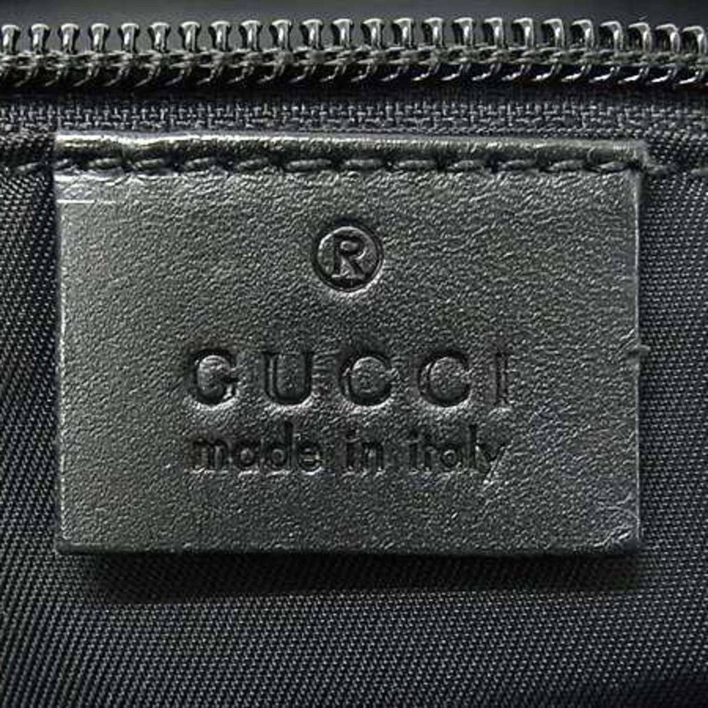 Gucci Black Canvas, Leather Sherry