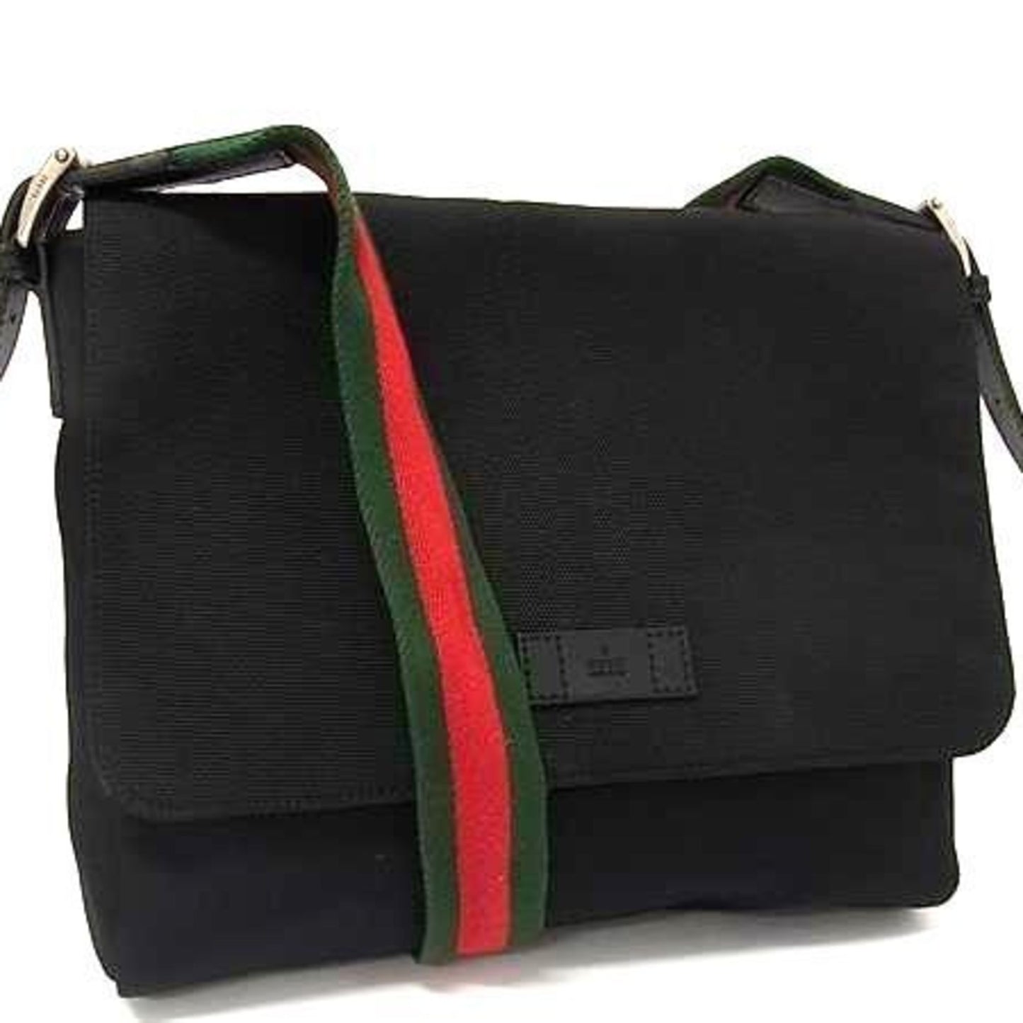 Gucci Black Canvas, Leather Sherry