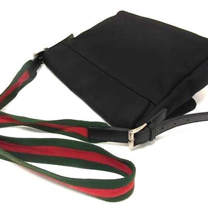 Gucci Black Canvas, Leather Sherry