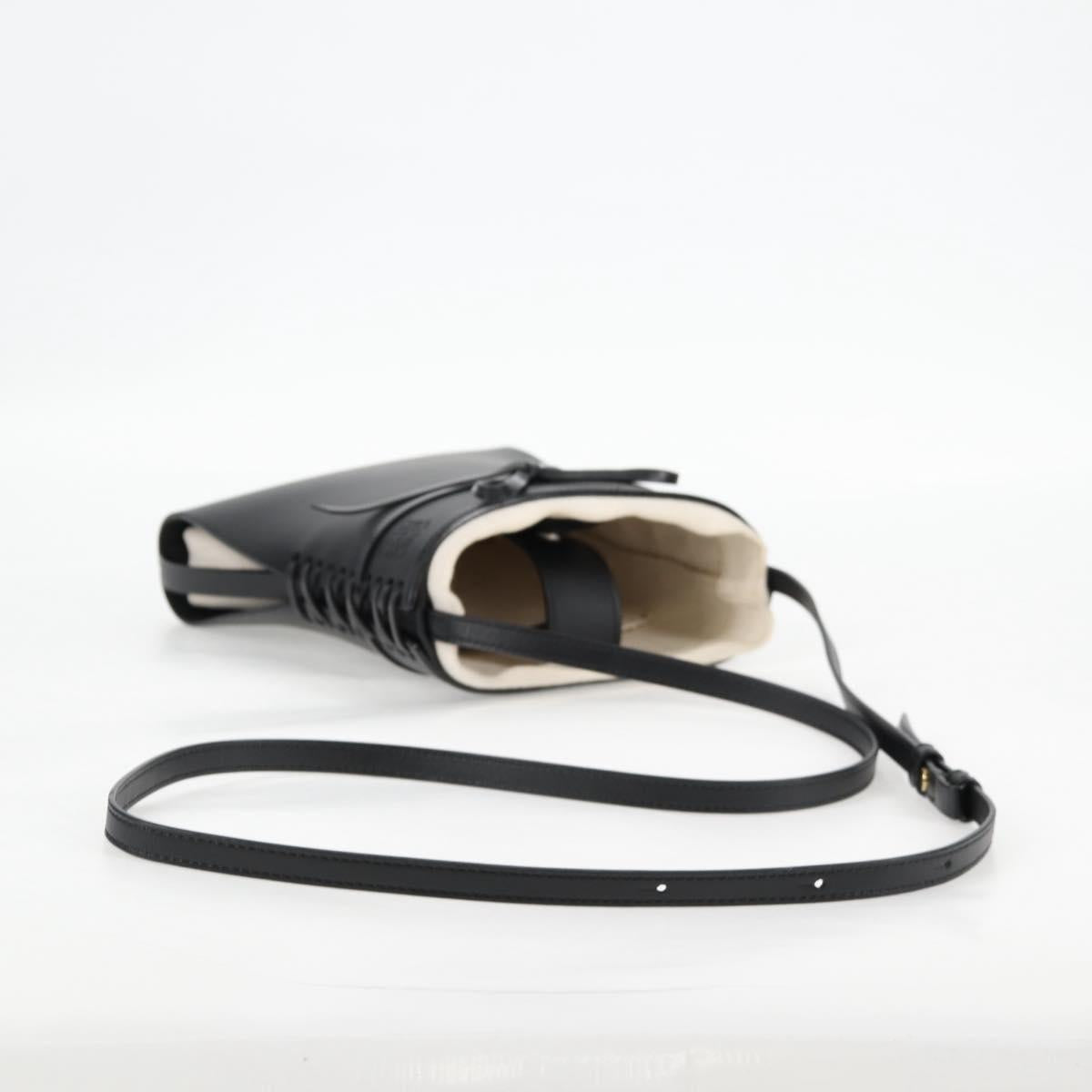 Loewe Black Leather Shoulder