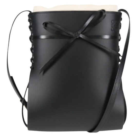 Loewe Black Leather Shoulder