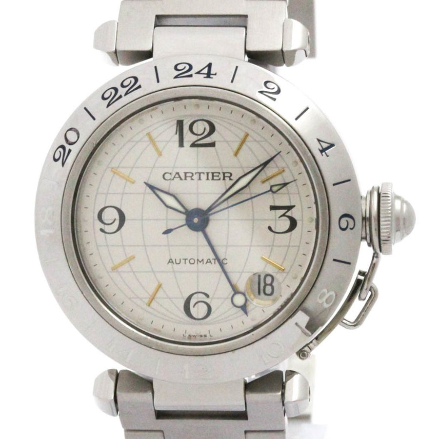 Cartier Silver Steel Pasha C