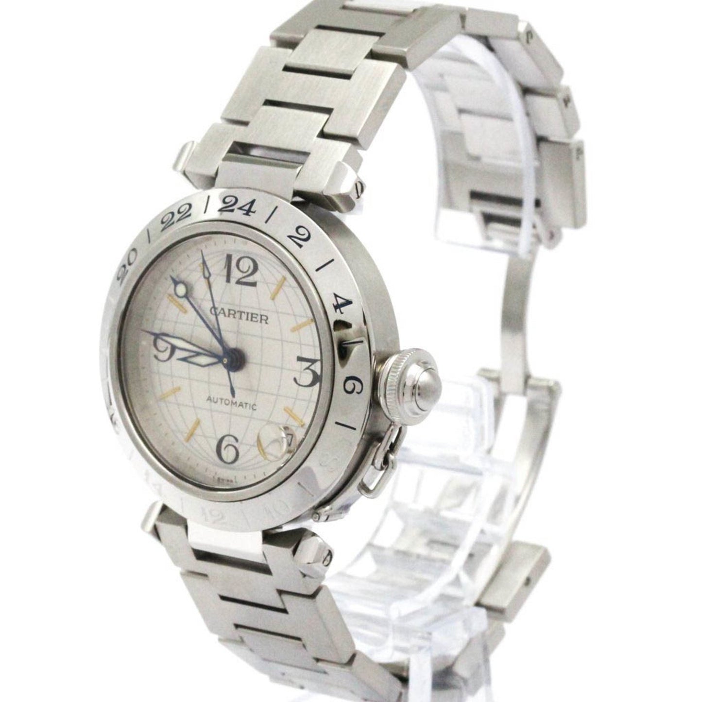 Cartier Silver Steel Pasha C
