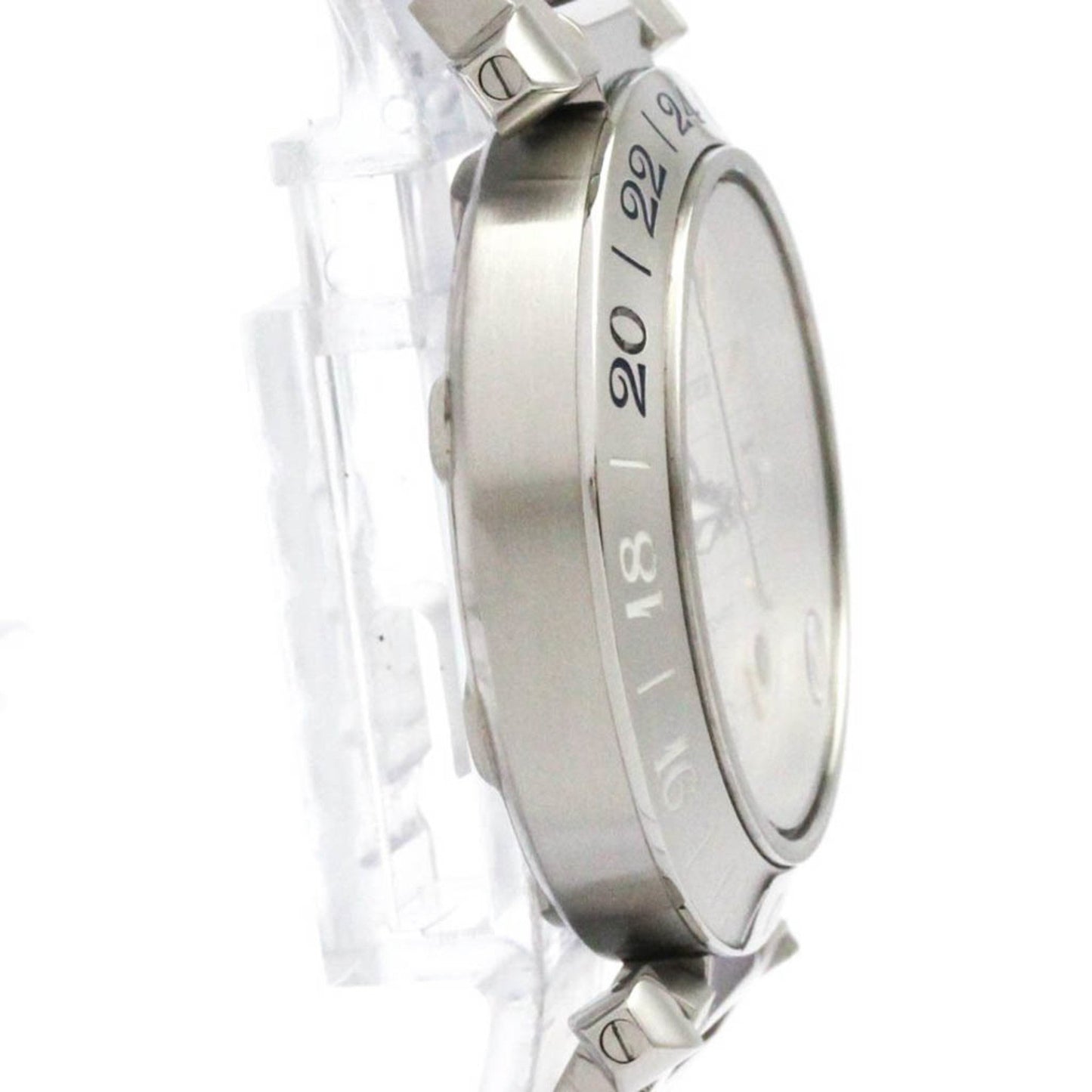 Cartier Silver Steel Pasha C