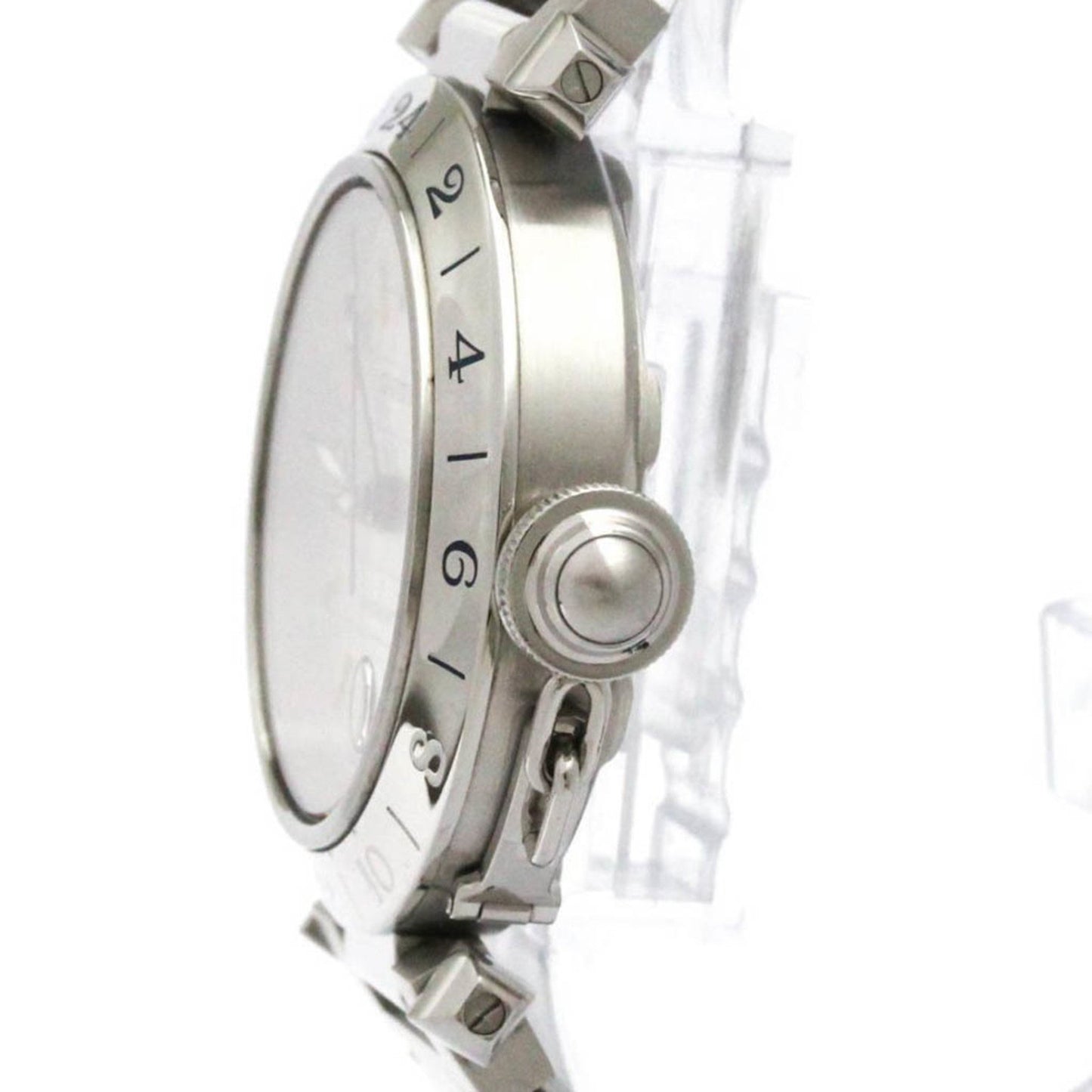 Cartier Silver Steel Pasha C