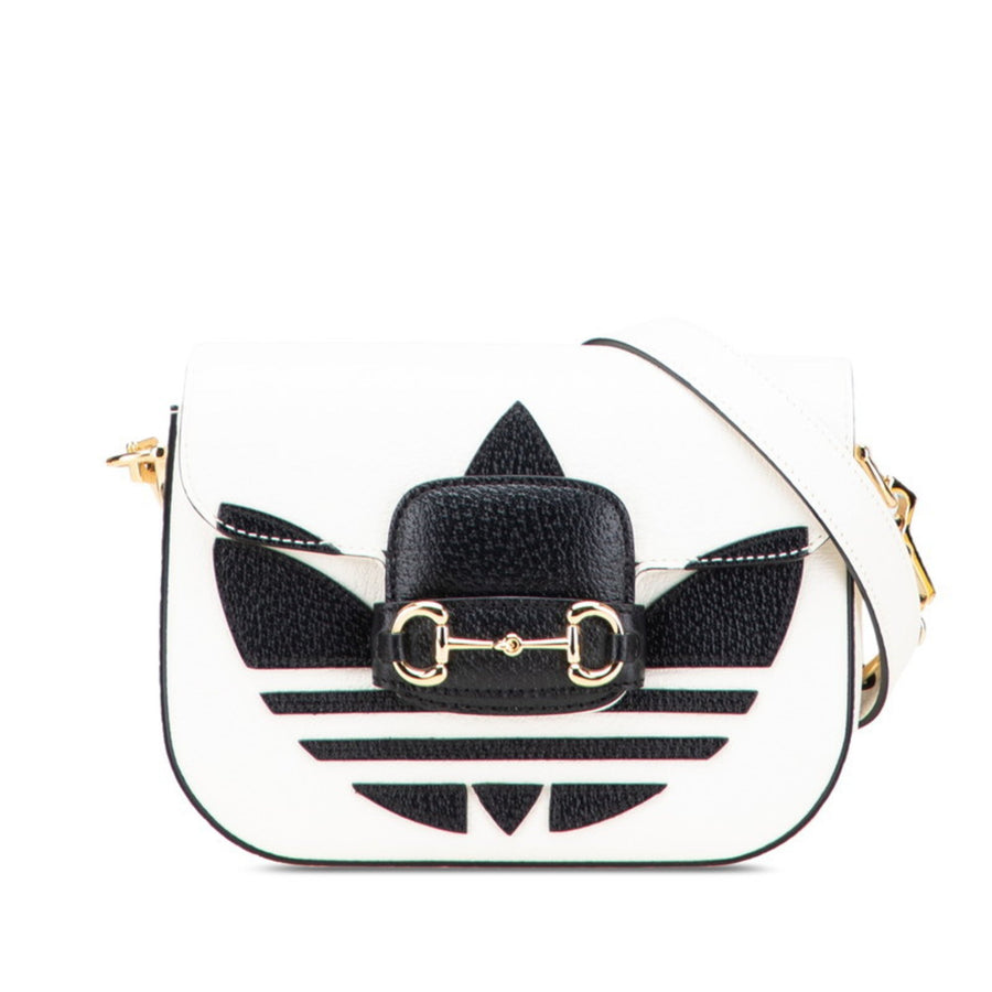 Gucci White Leather Horsebit