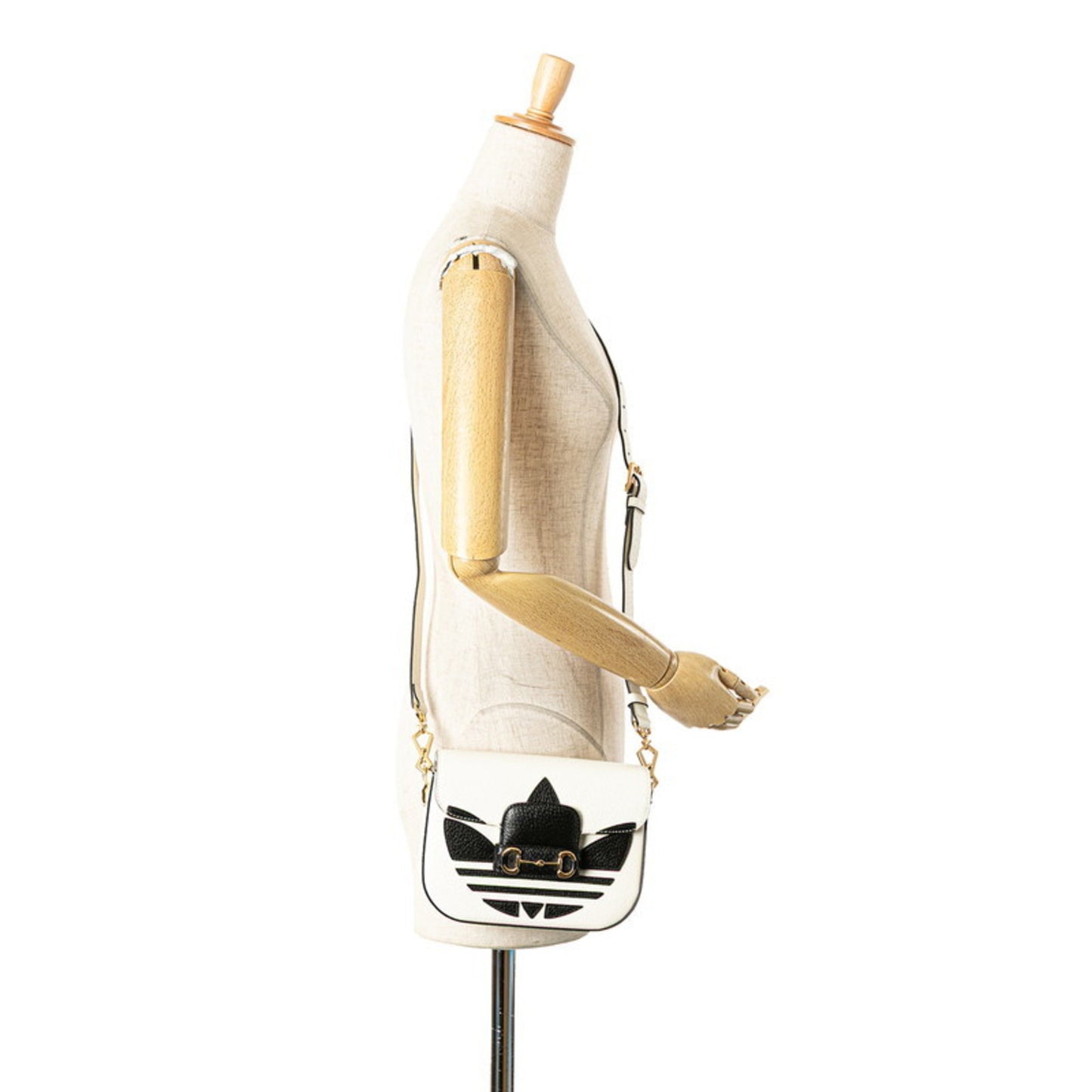 Gucci White Leather Horsebit