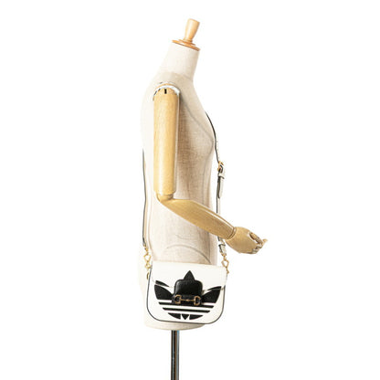 Gucci White Leather Horsebit