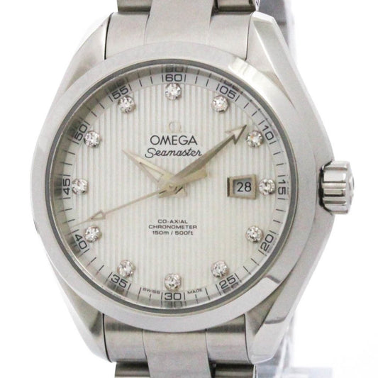 Omega White Steel Seamaster Aquaterra