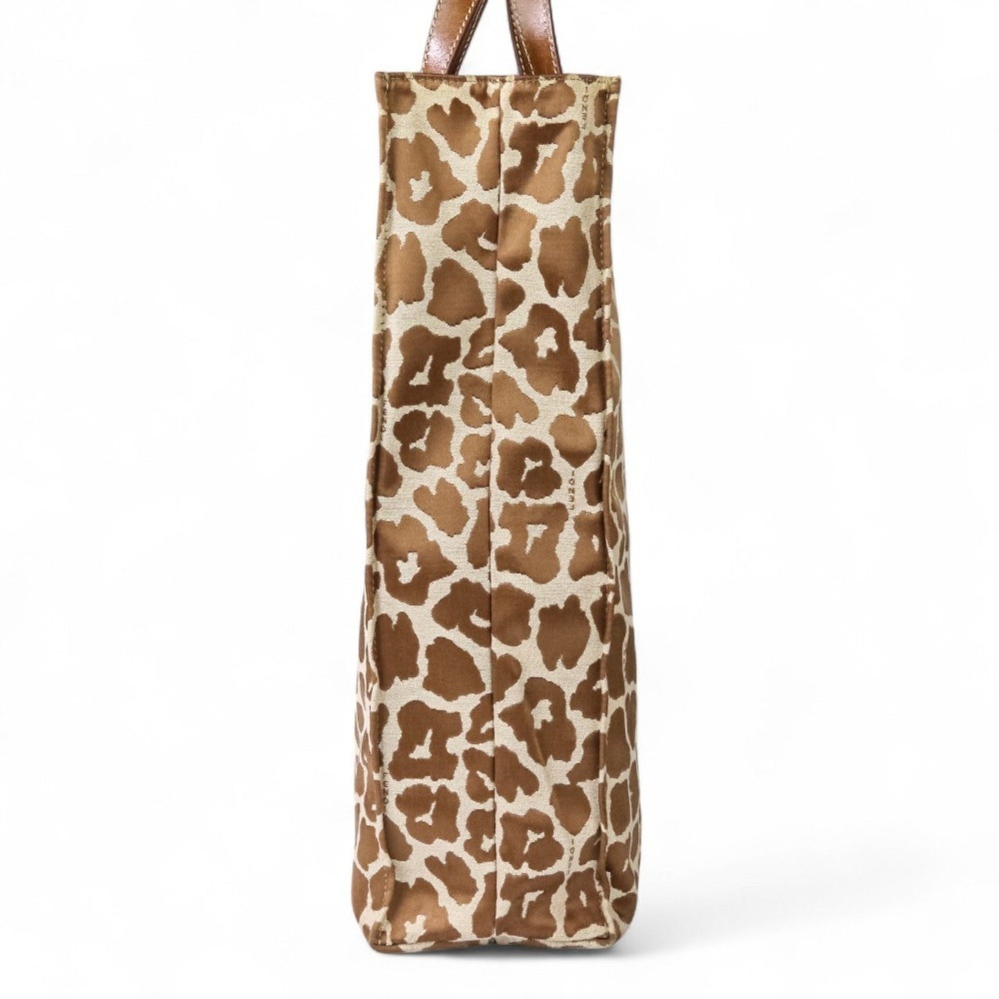 Fendi Brown Canvas, Leather Tote