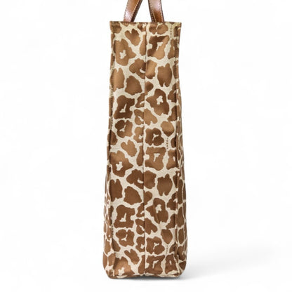 Fendi Brown Canvas, Leather Tote