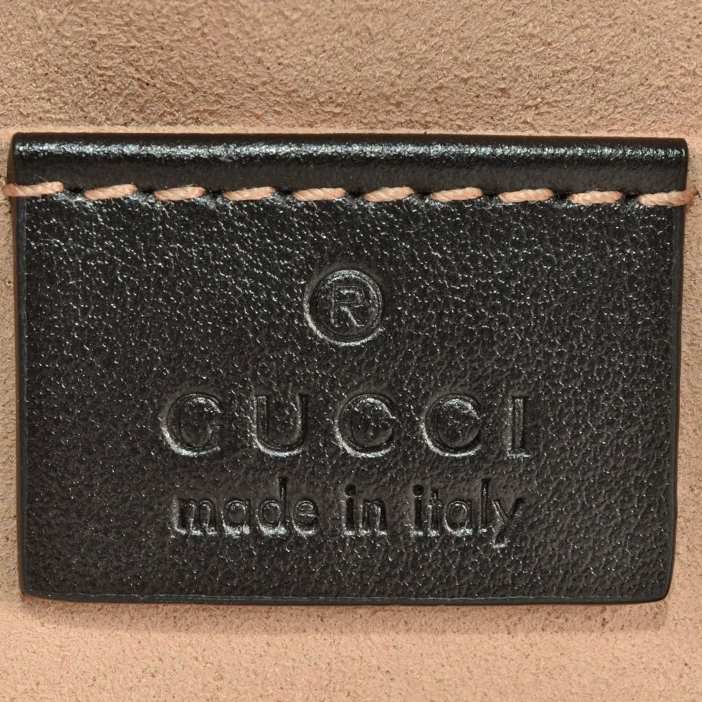 Gucci Black Leather Gg Marmont