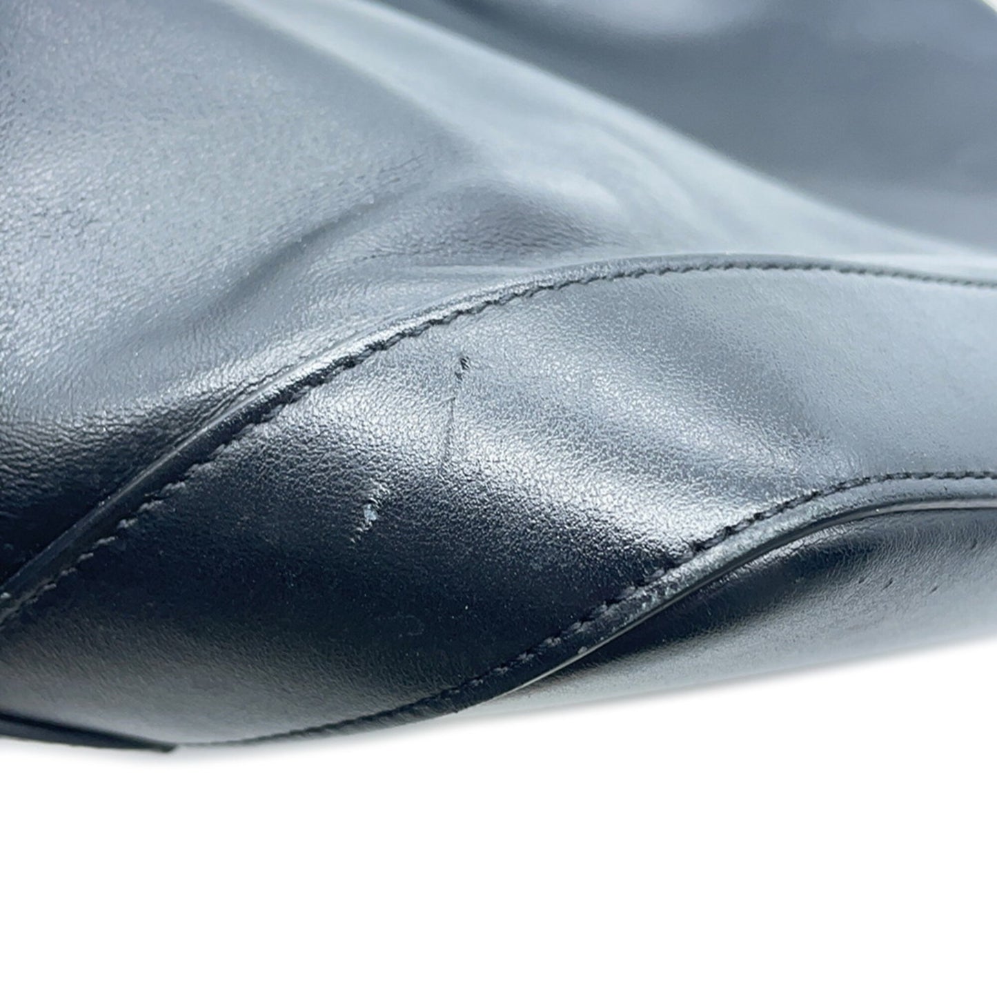 Saint Laurent Black Leather Teddy