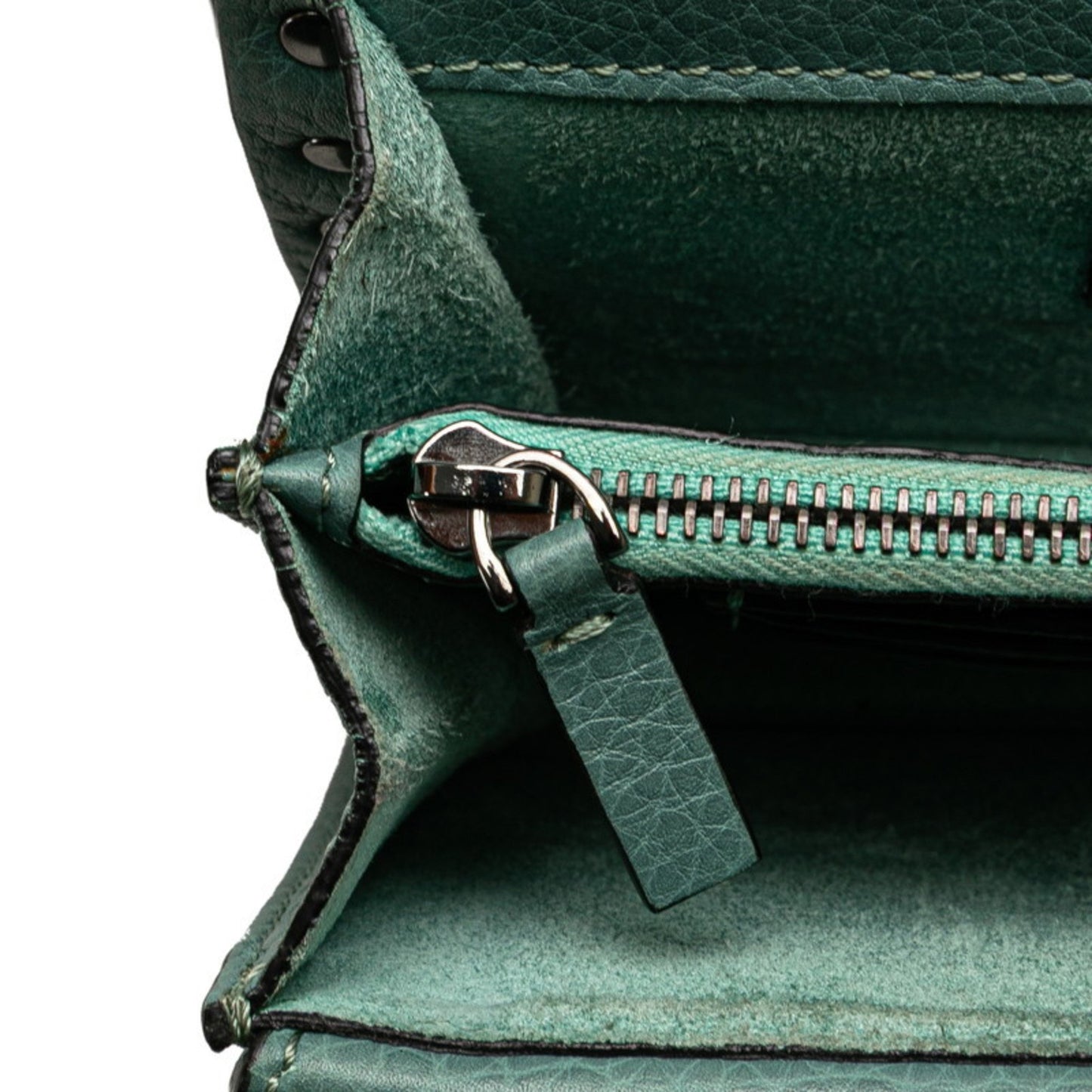 Valentino Garavani Green Leather Rockstud