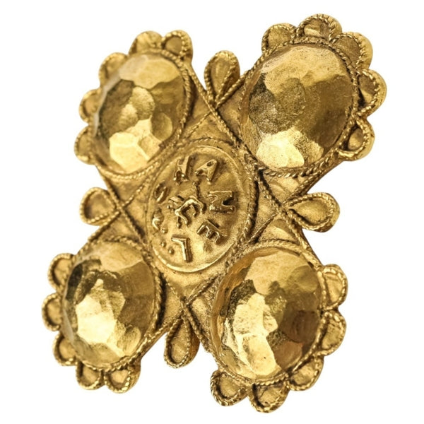 Chanel Gold Gold Plated Coco Mark