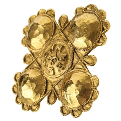 Chanel Gold Gold Plated Coco Mark
