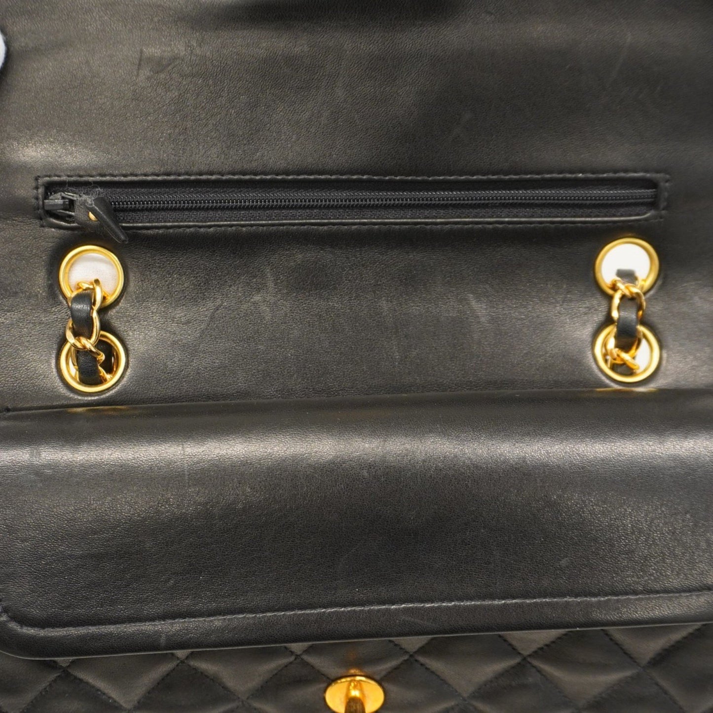 Chanel Black Leather Timeless 23