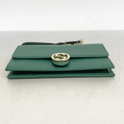 Gucci Green Leather Interlocking G