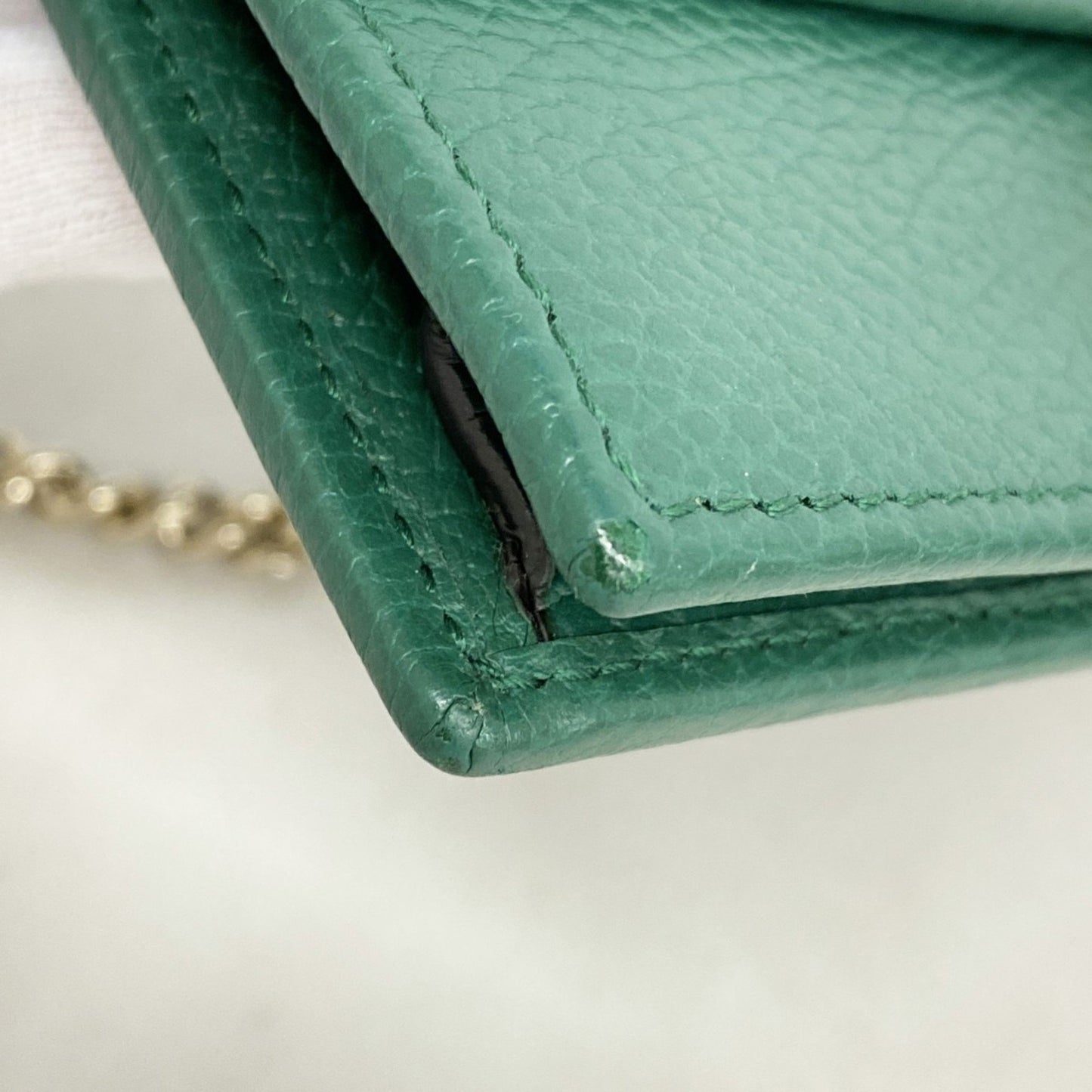 Gucci Green Leather Interlocking G