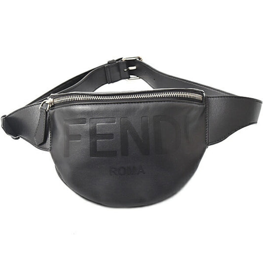 Fendi Black Leather Clutch